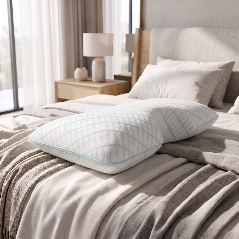 Oreiller en mousse viscoélastique Arly Cooling, Courbe