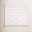 36" x 36" Pom Pom Baby Blanket, White and Brown, By Crane Baby