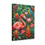Animaux, perroquet tropical, flamant, jungle, fleurs, feuilles-682984271