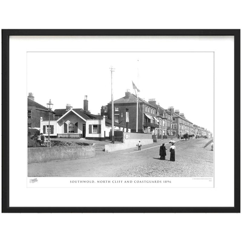 Southwold, North Cliff And Coastguards 1896 by Francis Frith - Single Picture Frame Print, 45cm H x 60cm W x 2.3cm D