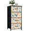 Commode à 4 tiroirs avec rangement en tissu