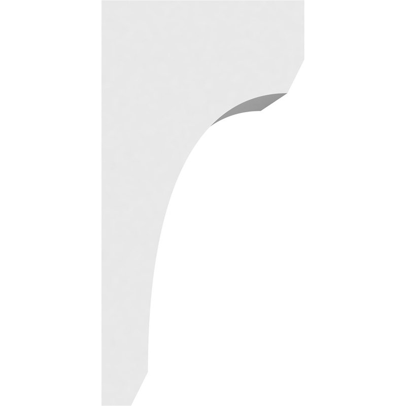 7"W x 4"D x 8"H Standard Legacy Architectural Grade PVC Corbel, 8"H x 7"W x 4"D