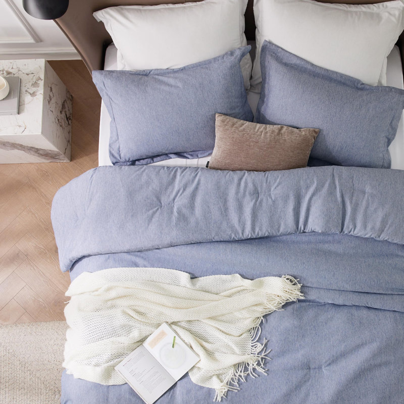 Ensemble de literie Cureic, Édredon grand, Storm Blue