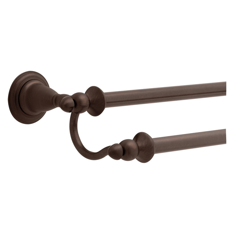 Victorian 24" Wall Mounted Towel Bar, Venetian Bronze