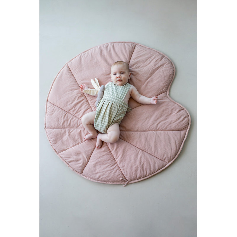 Baby Play Mat Water Lily Olive, Pink