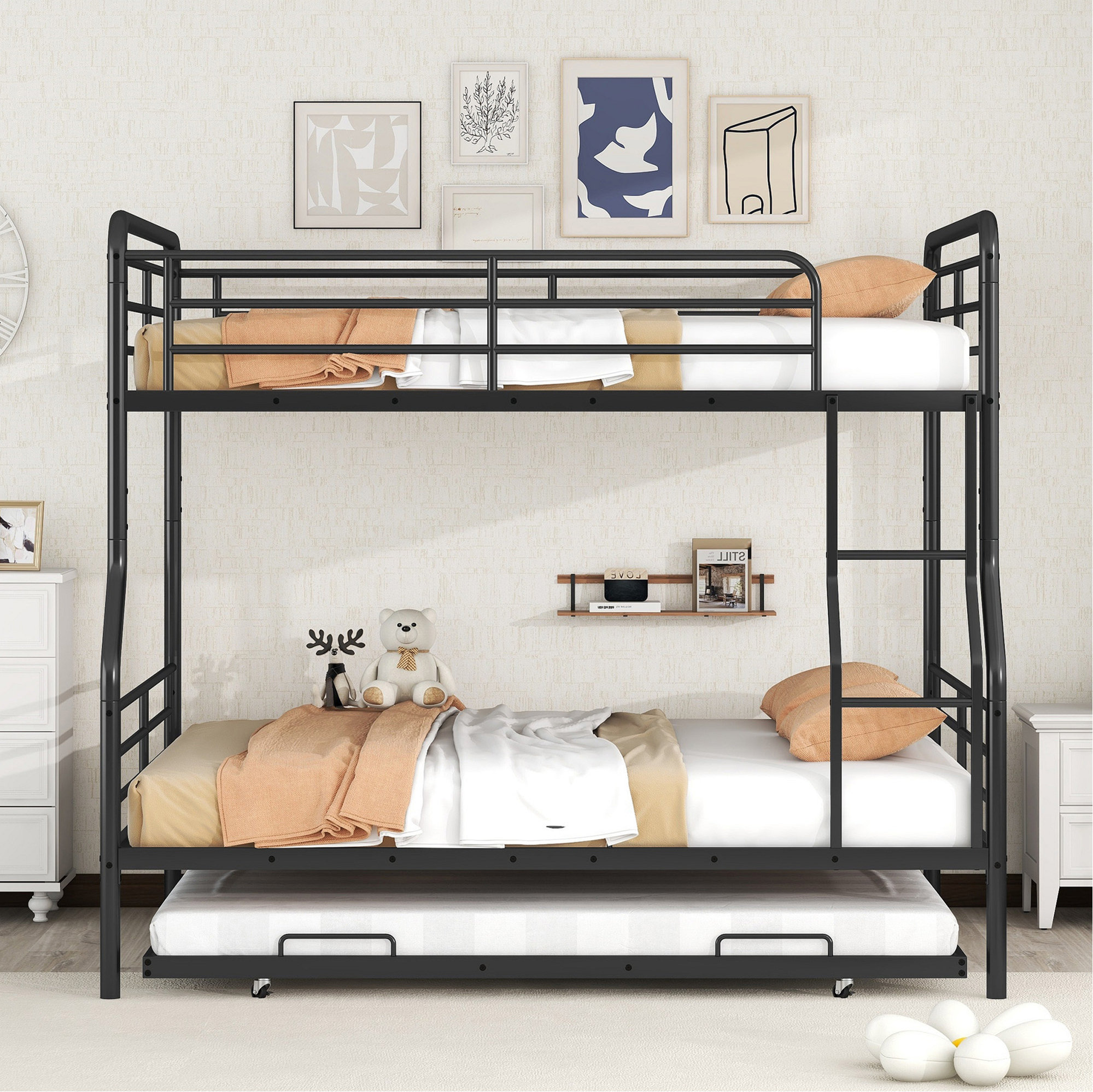 Isabelle & Max™ Full XL Over Queen Metal Bunk Bed With Twin Size ...
