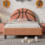 Lit plateforme simple Basketball Design pour enfants, garçons et filles