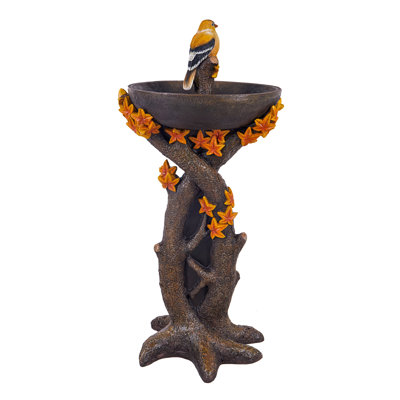 Dingeman Maple Tree Resin Bird Bath
