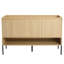 Unité de rangement autoportante pour salle de bain 48 po - Porte à fermeture en douceur fabriquée en bois d'ingénierie, élégance moderne, chêne de couleur extérieure