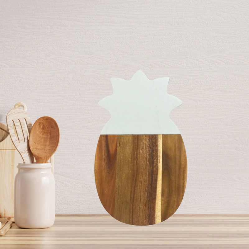Wood Cutting Board, White