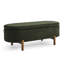 Banc de rangement ovale, pieds en bois d'hévéa-1697349376