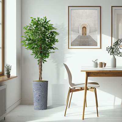 75'' Faux Ficus Tree in Planter