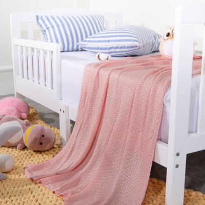 Cooling Baby Blanket, Cable Knit Toddler Blanket - Rayon Derived from Bamboo, Soft and Breathable 30x40 Blanket - NTBAY