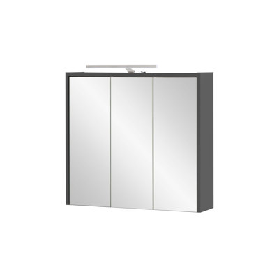 Chickamauga 65 mm W 64 mm H Surface Framed Mirrored Bathroom Cabinets 6 Adjustable Shelves with Mirror