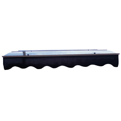 59" Wide Door Window Awning Da5934w - Valance & Polycarbonate Rain Resistance Outdoor Canopy 59"X34" Heavy-Duty Brackets Screws