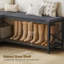 8 bancs de rangement pour chaussures de coin 8 paires, étagère à chaussures ouverte en forme de L, range-chaussures modulaire pour hall d'entrée moderne