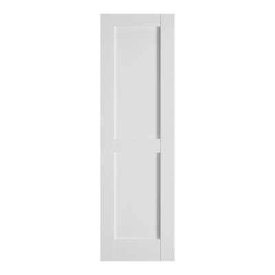 80"H Primed 2-Panelled Manufactured Wood Interior Slab Door Solid Wood Core Without Hardware Kit