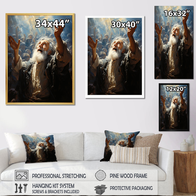 Sunlight Judaism Devotion I - Judaism, impressions sur toile, Toile tendue, H 20 po x l 12 po