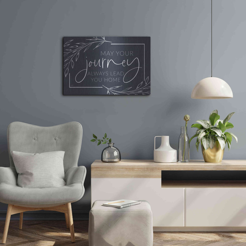 «May Your Journey Lead Home» par Lux + Me Designs, art mural, H 16 po x l 24 po