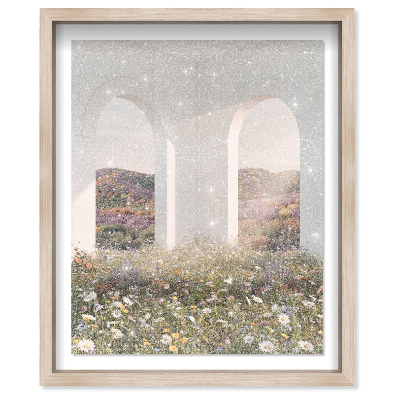 Sunlight Coming Through Shadowbox Landscape & Nature Print by Oliver Gal, Black Frame, 16 x 20, 37.5"H x 46.5"W