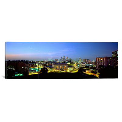 " High Angle View Of A City Lit Up At DuskKansas City, Missouri, USA " by Panoramic Images