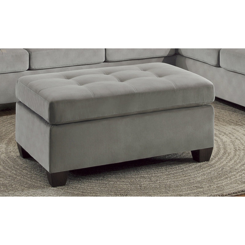 Meuble de salon moderne capitonné en microfibre taupe 1pc