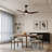  52-inch Modern Ceiling Fan with Light, 3 ABS Blades, DC Motor, 6 Speeds, Downrod Mount for Bedroom, Living Room-73894549