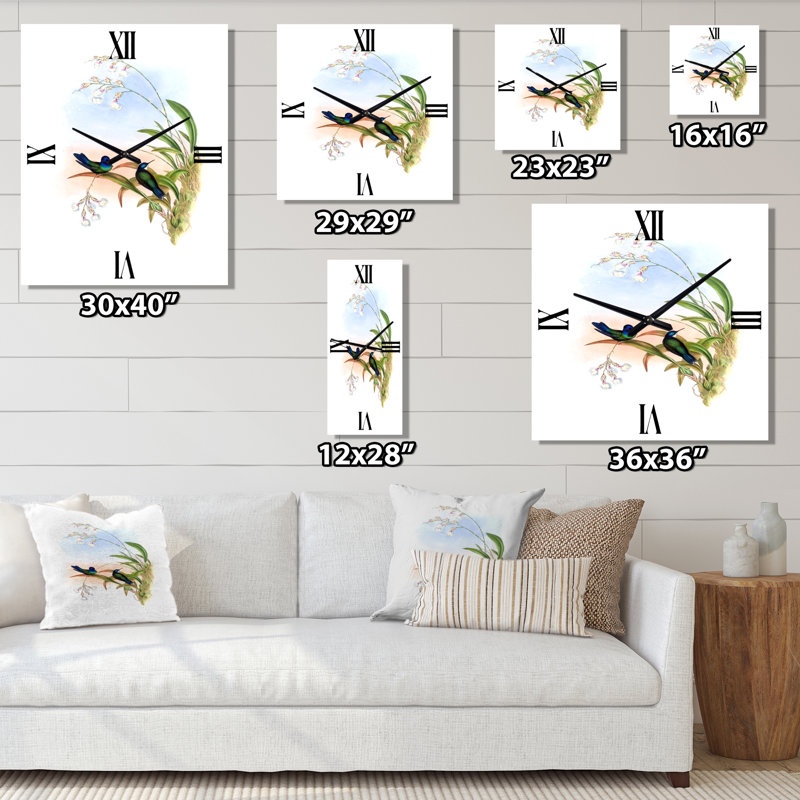 Horloge murale colibri III, Petit