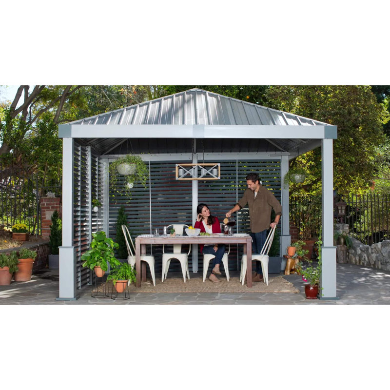 Sojag Pompano 10 Ft. X 14 Ft. Wall Gazebo