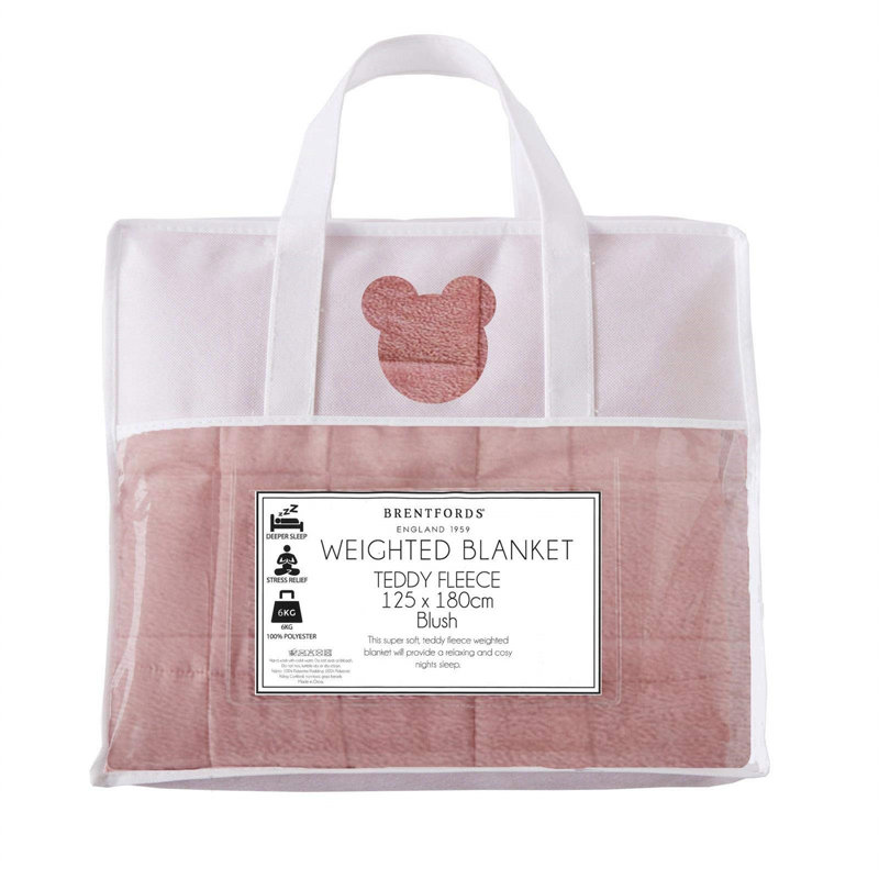 Melik Throw Blanket, W125 x L180cm, Blush