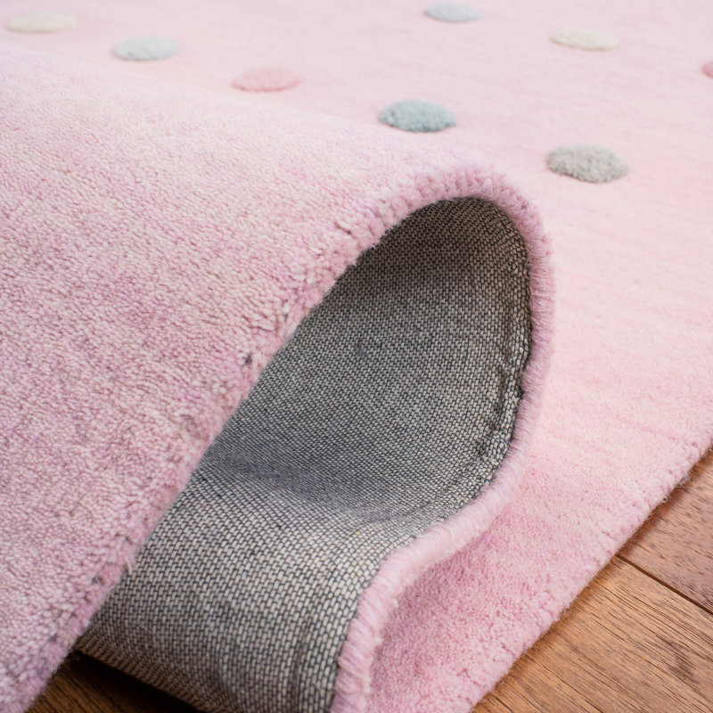 Tapis tissé à la main 70% laine, 20% latex, 10% coton Hachirou, Rectangle 4 pi x 6 pi
