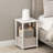 Furinno Turn-N-Tube Nightstand, Bedside Table, White/White-128487964