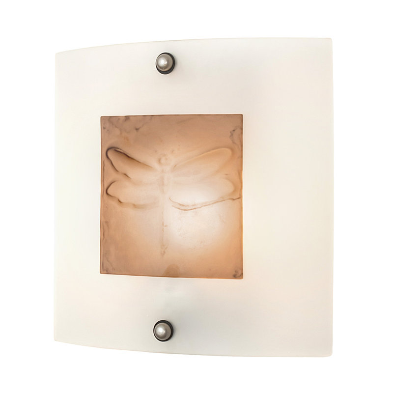 Plafonnier encastré 1 lumière Kayme Wings, Ambre