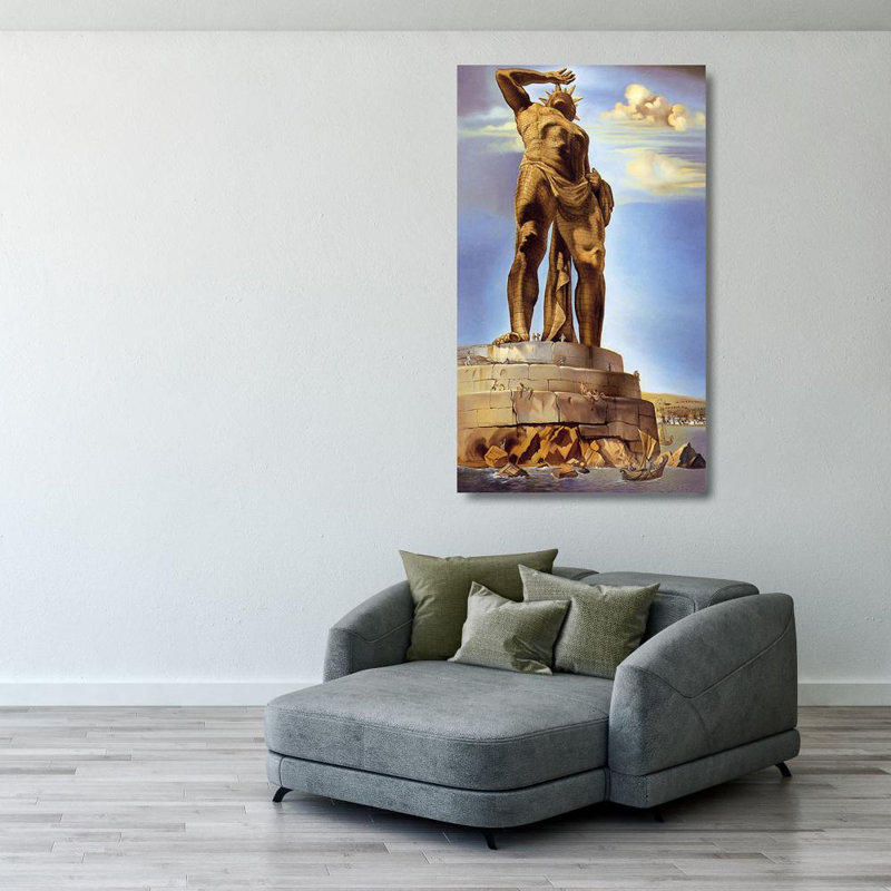 Le colosse de Rhodes, H 40 po x l 23 po
