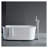 Modern Freestanding Bathtub Faucet with Handheld Shower, Floor Mount Tub Filler with 360° Swivel Spout & Dual Water Modes