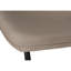 Chaise de bureau taupe avec base mince en métal noir