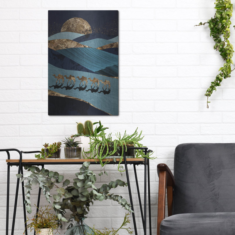 Art mural en métal Latitude Run® «Sahara» par Svetlana Aleynikova, H 16 po x l 12 po