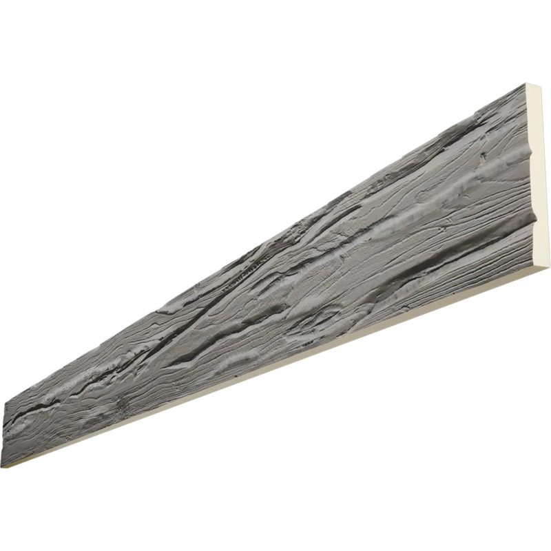 Planche en faux bois Riverwood Endurathane, H 12 po x l 120 po x P 1 po, Coquillage