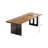 55.12"Brown Rectangle Pine Solid Wood Writing Desk-789197817