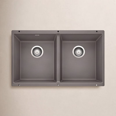 Precis SILGRANIT 29" Double Bowl Kitchen Sink