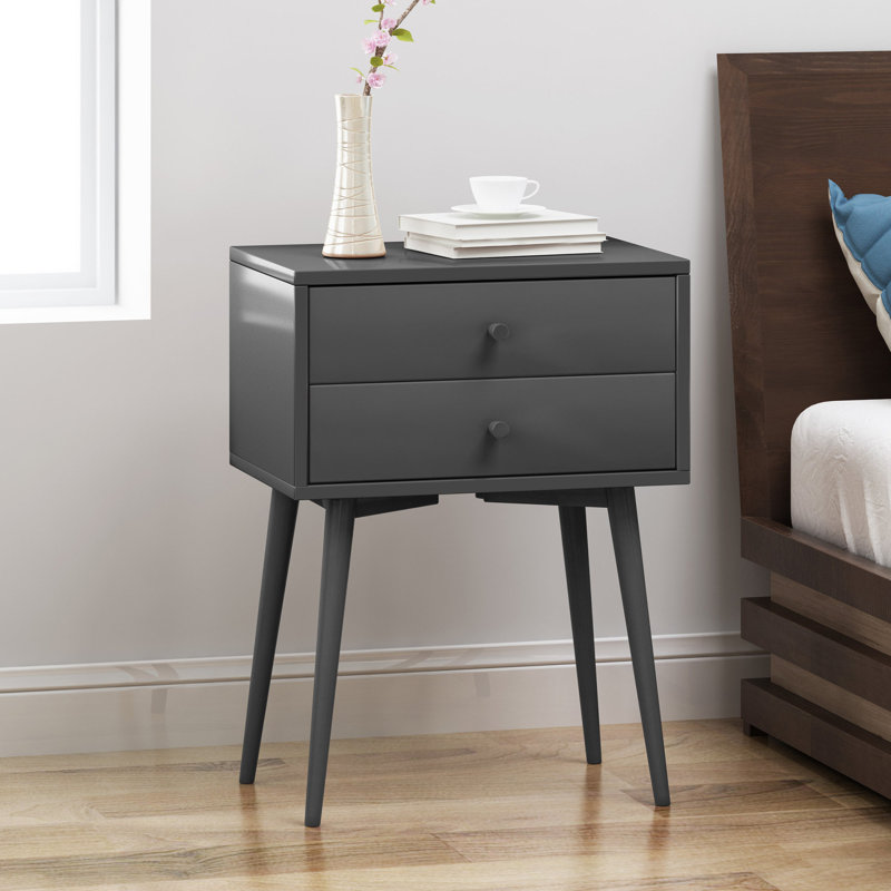 Table de chevet moderne et élégante en MDF Mid-Century