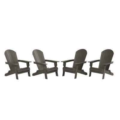 Chaise Adirondack pliante en plastique Arrlo