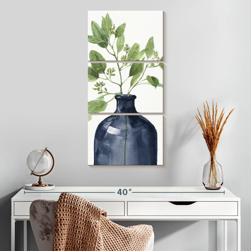Mélange de verdure et bleu marine