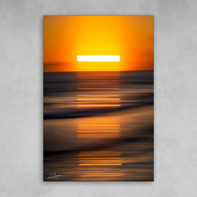 "Stroke of Dawn" par Lawrence Leyderman - Art mural acrylique 48 "x 32"