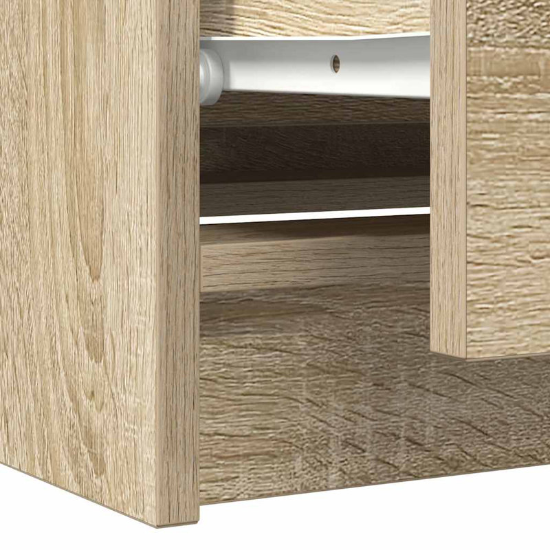 TV Cabinet 100X35x54 Cm Engineered Wood, Sonoma Oak