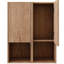 Armoire de salle de bain 24 po avec portes à fermeture en douceur, design flottant, chêne imitation, convient à divers casiers modernes, créant une atmosphère relaxante