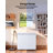 Chest Freezer, 6.7 Cu.ft Compact Deep Freezer, Free Standing Top Open Door Chest Freezers with 2 Removable Baskets & Adjustable Thermostat - Energy Saving, Low Noise & Garage Ready, White