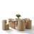 Velvet Upholstered Rolling Dining Chairs with Casters-423499804