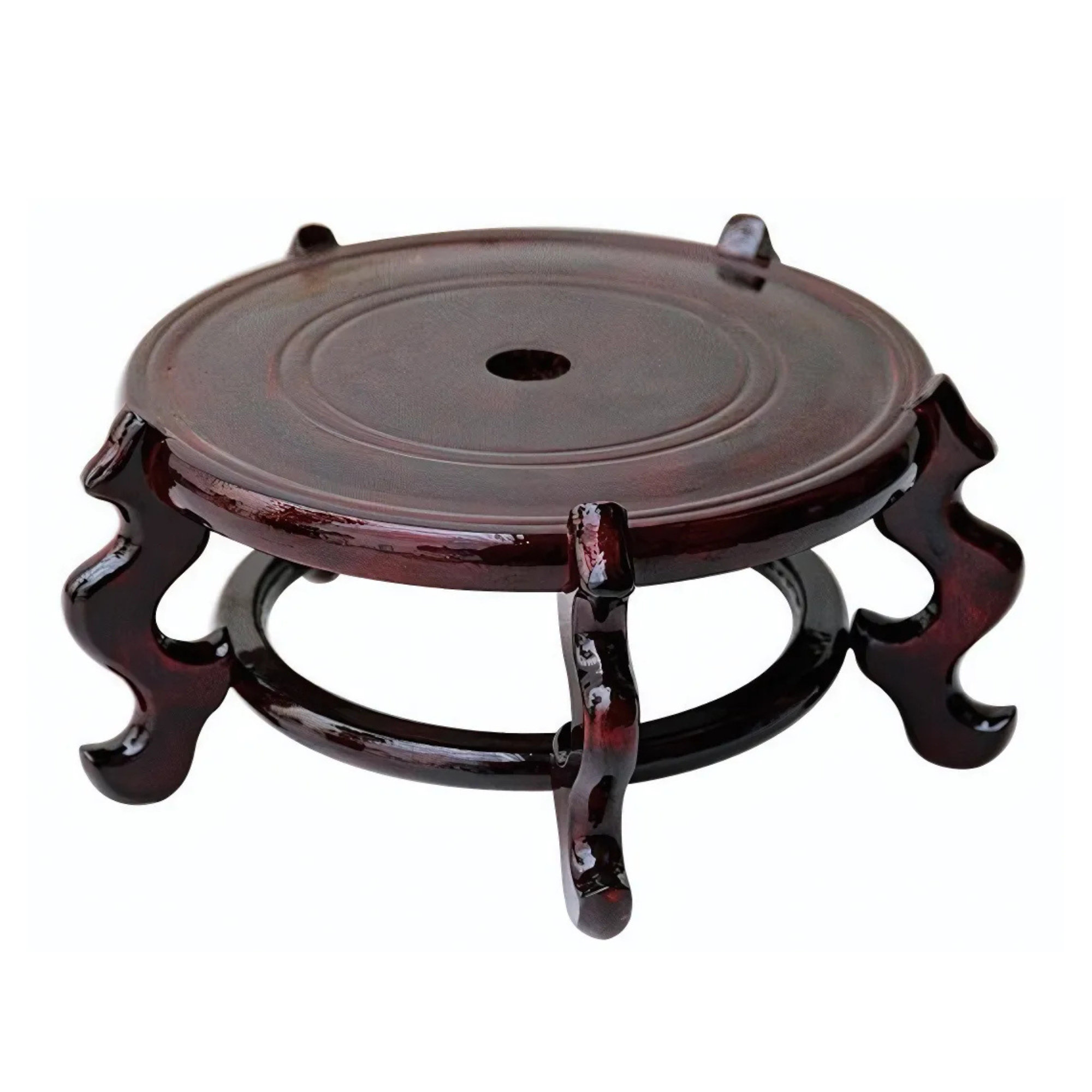 Charlton Home® Beautiful Hand Craft Rosewood Chinese Style Vase Plant Stand & Reviews | Wayfair