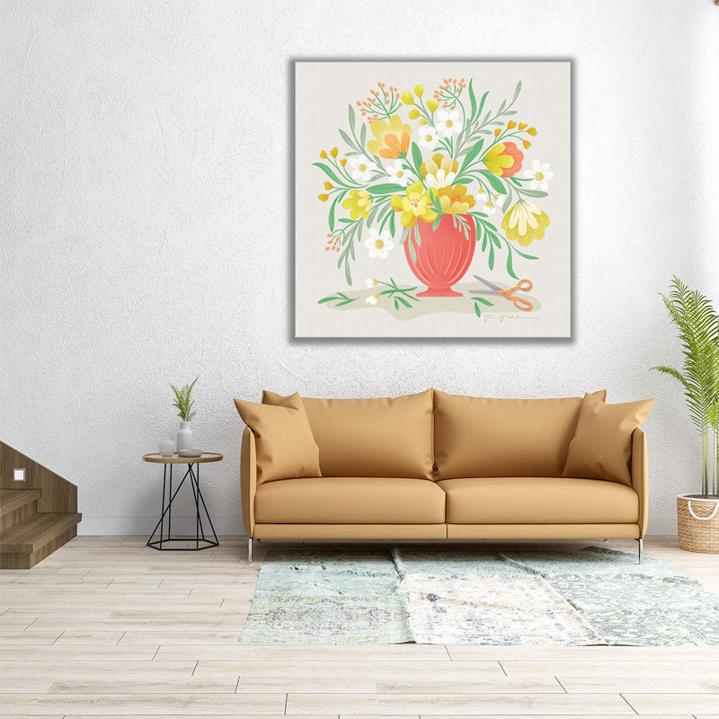«Sunny Bouquet», reproduction d'art sur toile, H 24 po x l 24 po